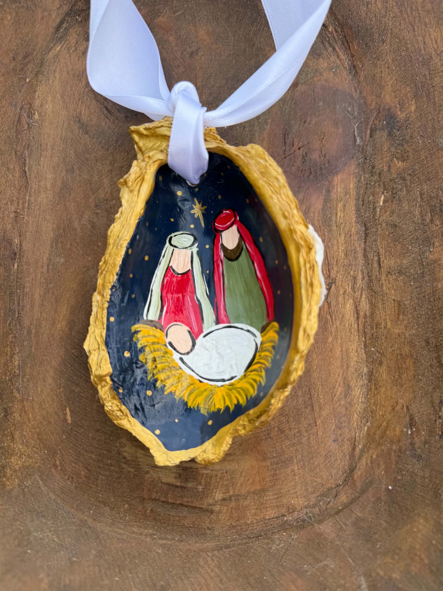 Handmade Oyster Ornament