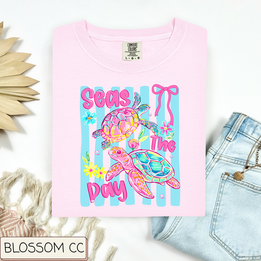 Seas The Day Sea Turtles Tee.