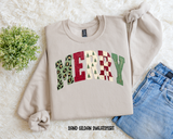 Multiprint Merry Sweatshirt.
