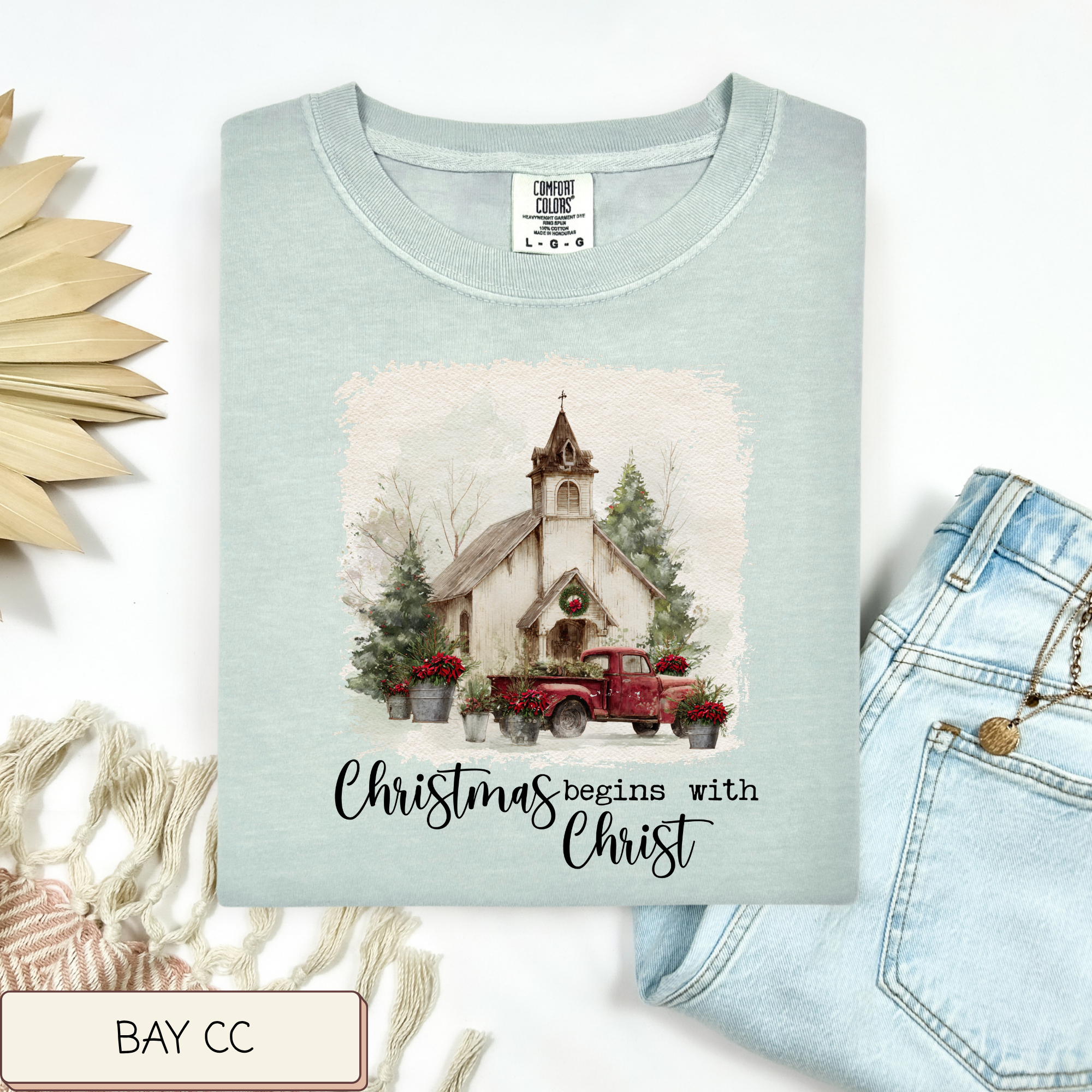 Christmas Begins With Christ Tee.