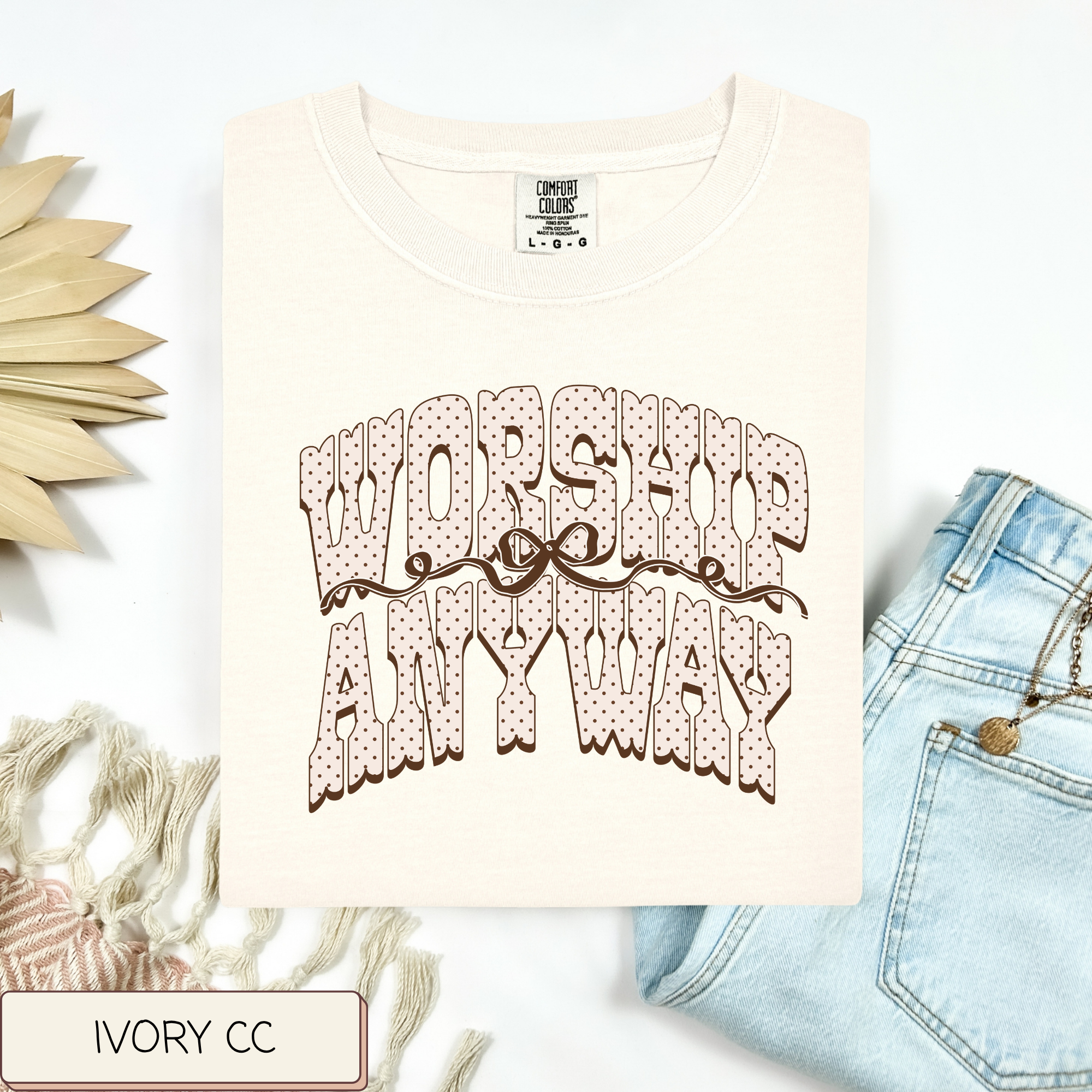 Worship Anyway Polka Dot Tee.