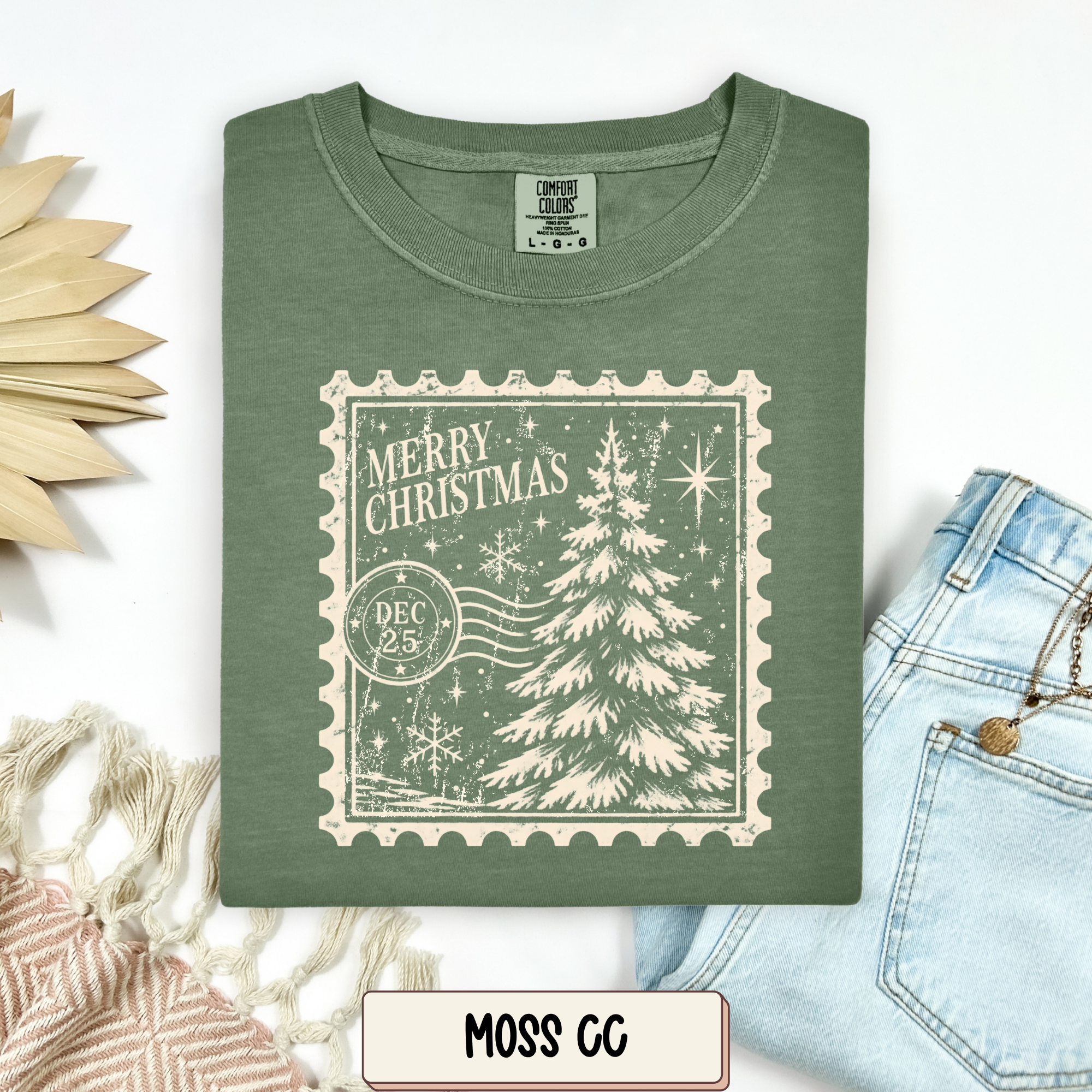 Merry Christmas Stamp Tee.