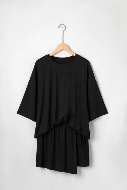 Black Wrap Skortie Set New RTS
