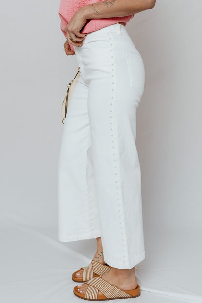 White Pearl Side Seam Jean New RTS