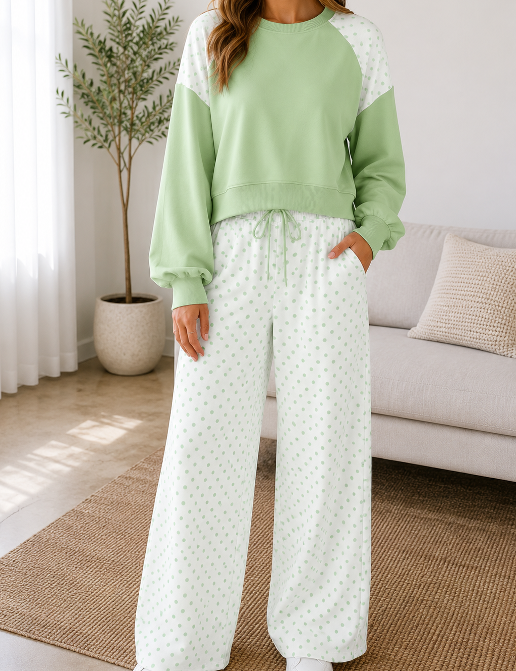 Polka Dot Patchwork Set