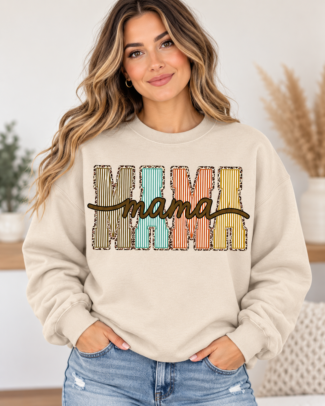 Mama Leopard Fall Sweatshirt.