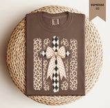 Multiprint Stripe Cross Tee.