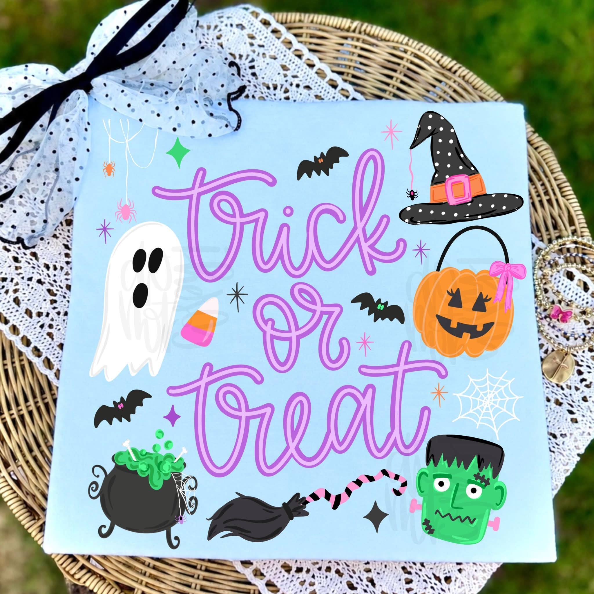 Trick or Treat Doodle Tee.
