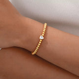 Heart Beaded Chain Bracelet New RTS