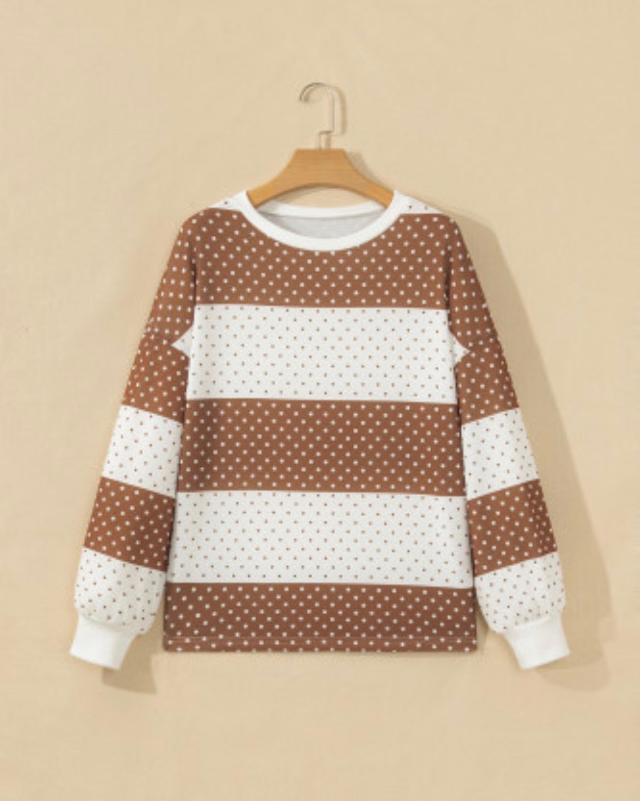 Polka Dot Patchwork Top *two colors* Full Run RTS