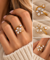 Floral Diamond Ring New RTS