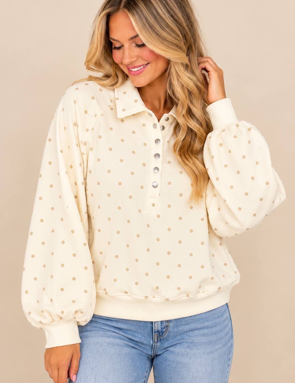 Polka Dot Pullover