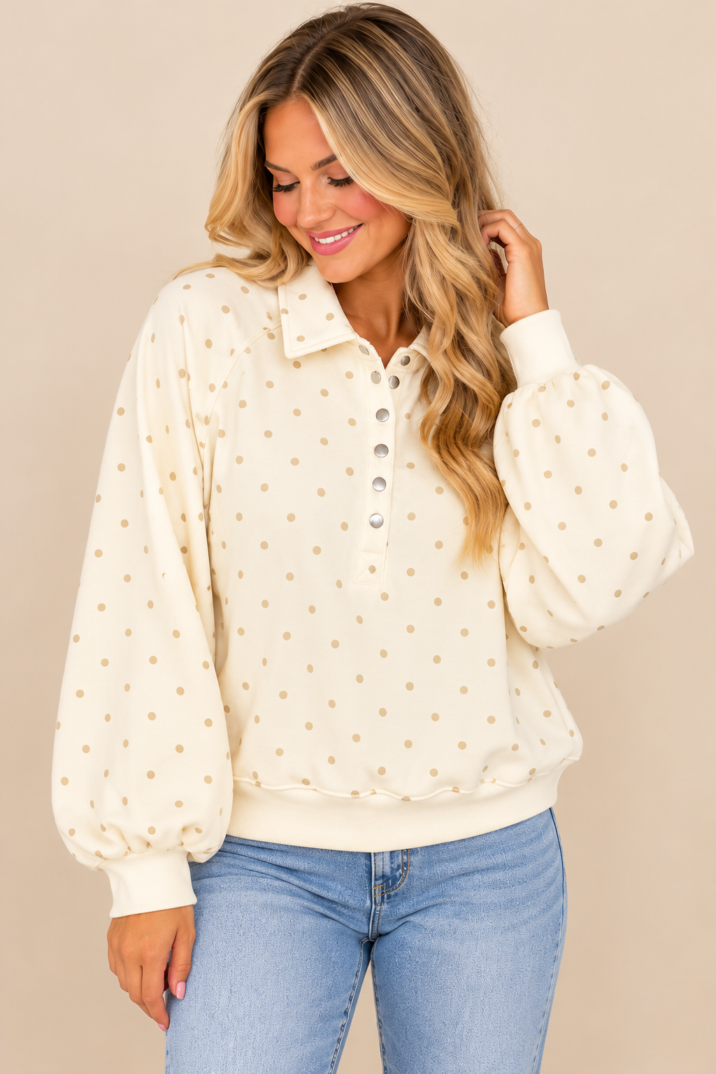 Polka Dot Pullover