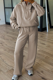 Half Zip Active Pants Set