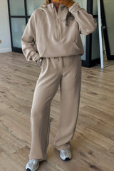 Half Zip Active Pants Set