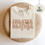 Neutral Basic Groovy Sweater Weather Tee.