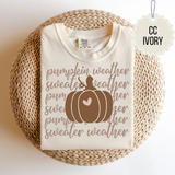 Neutral Basic Big Pumpkin Weather Tee.