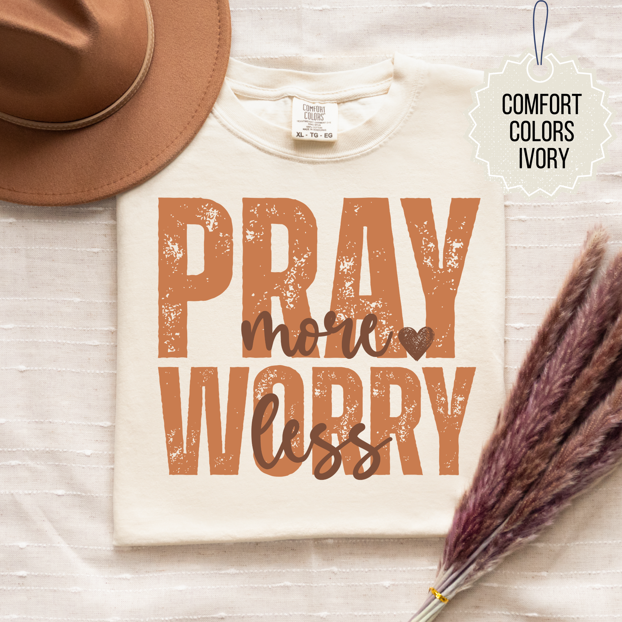Fall Faith Bundle Pray More Worry Less Tee.