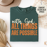 Fall Faith Bundle With God All Things Are Possible Tee.