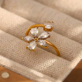 Floral Diamond Ring New RTS