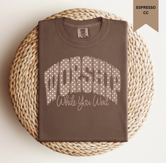 Worship While You Wait Tee.