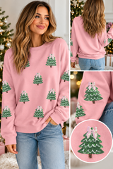 Christmas Tree Sequin Sweatshirt