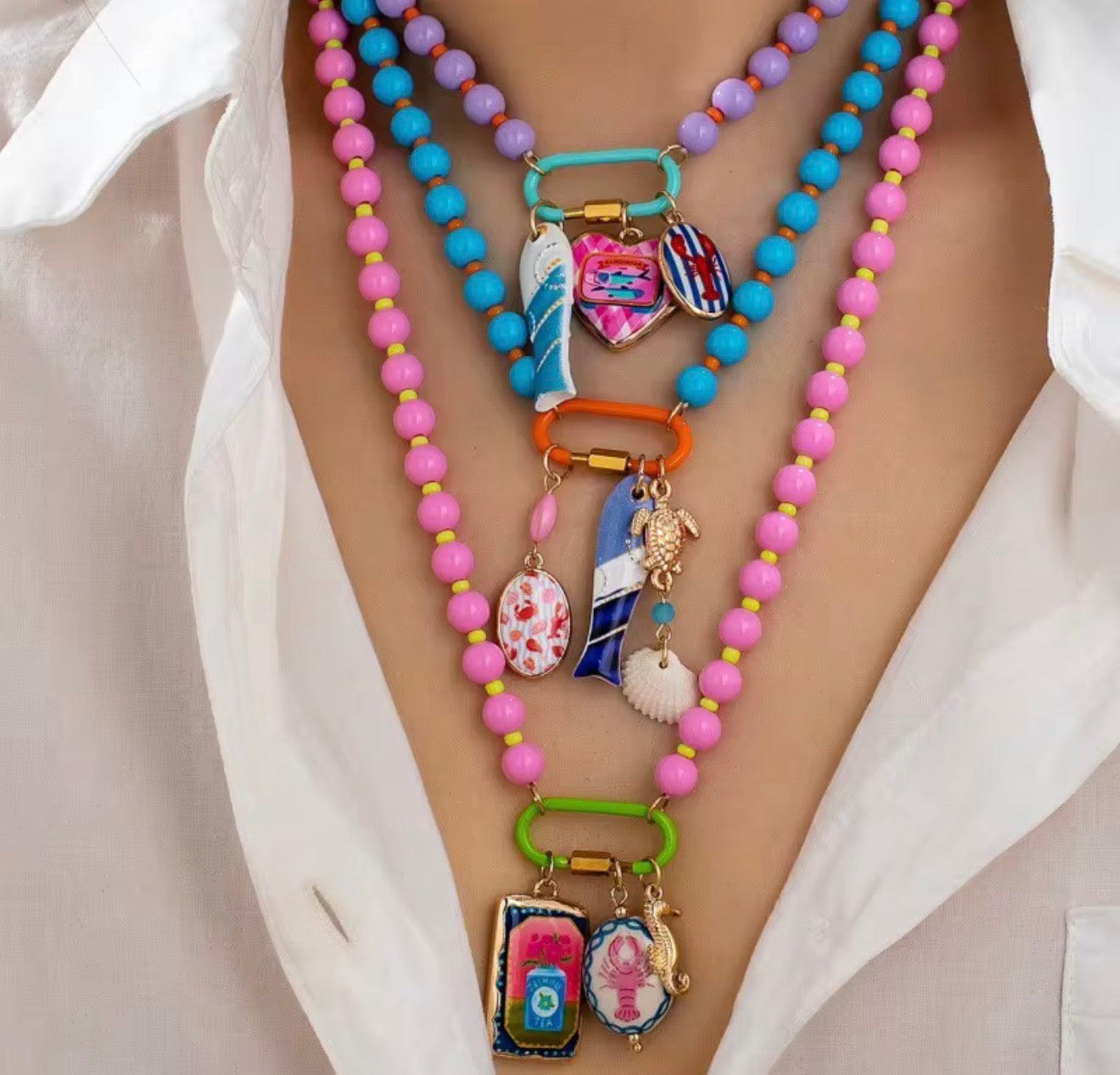 Charm Coastal Beach Necklace