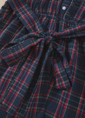 Plaid Belted Plus Dress