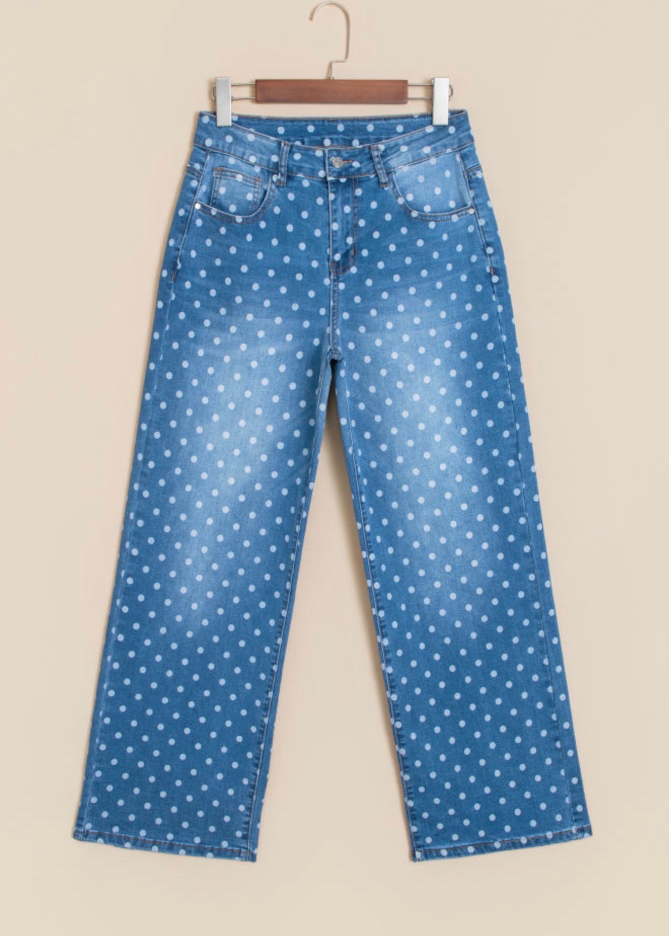 Blue Polka Dot Jeans RTS