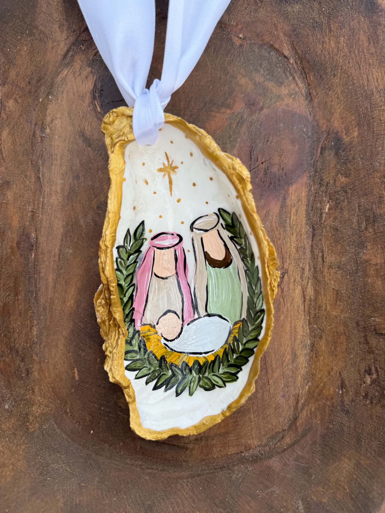 Handmade Oyster Ornament