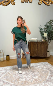 Leopard Trim Shirt