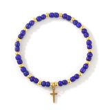 Cross Beaded Bracelet