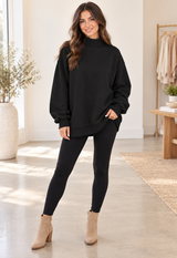 Mock Neck Sweatshirt Full Run RTS