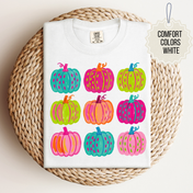 Vibrant Dotted Pumpkin Array Tee.