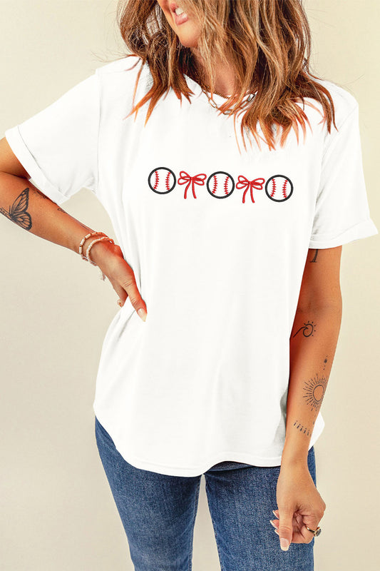 Baseball Embroidered Top New RTS
