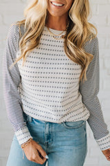 Stripe Raglan Top RTS