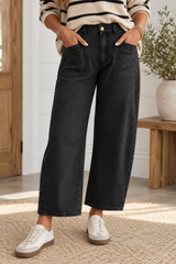 Black Barrel Jeans