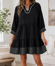 Stitched Mini Dress