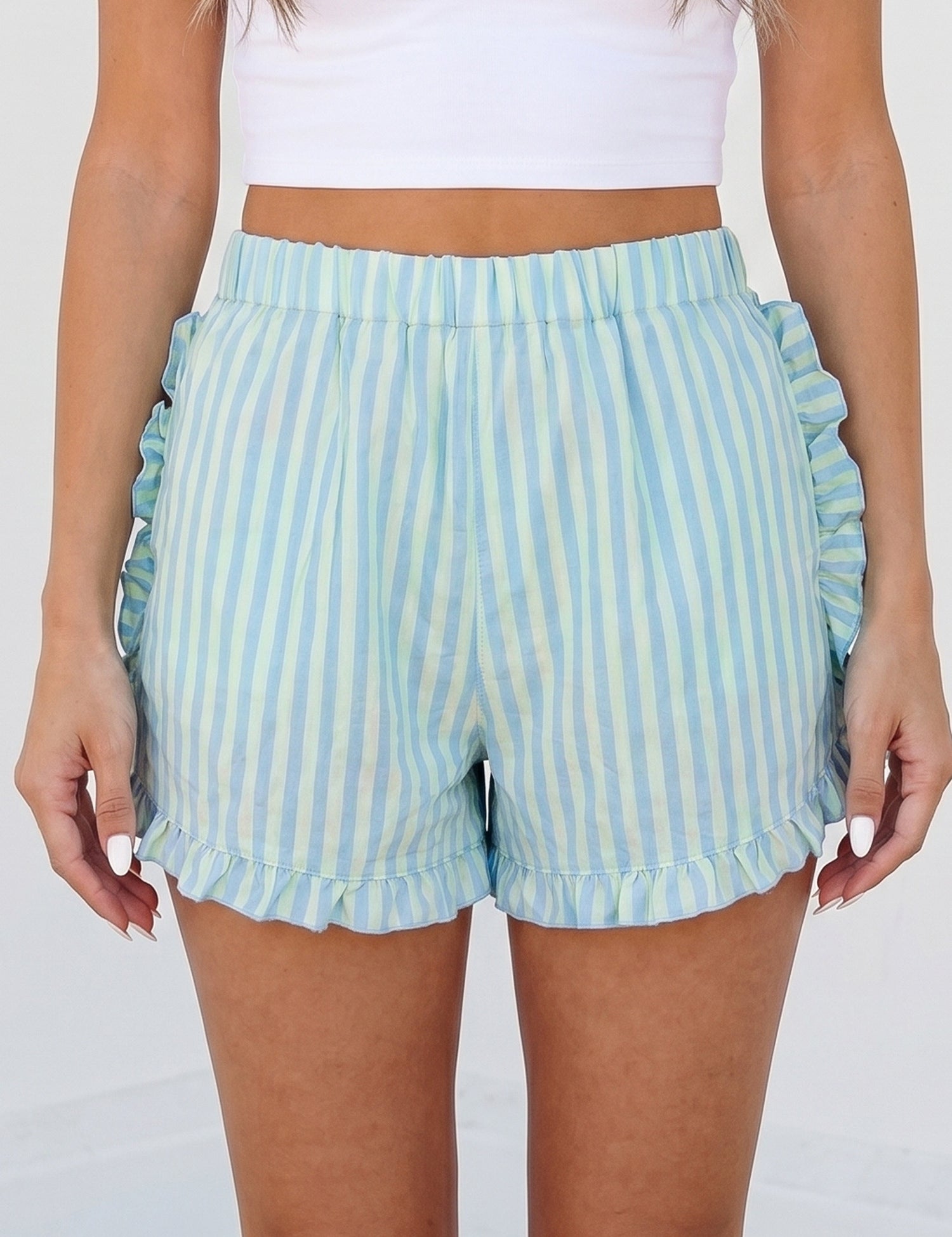 BlueStripeRuffleTrimShorties.jpg