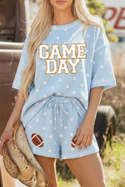 Blue Polka Dot GAME DAY Set Full Run RTS