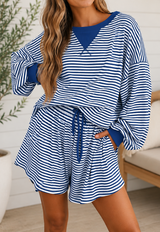 Blue Stripe Loose Set