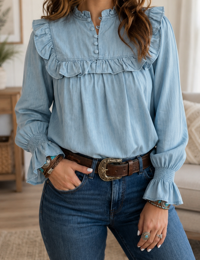 Blue_Western_Ruffle_Blouse.png