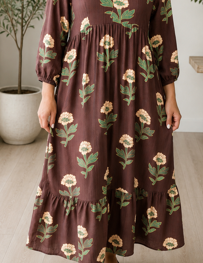 Brown_Floral_V_Neck_Plus_Dress.png