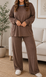 Brown Patchwork Plus Set