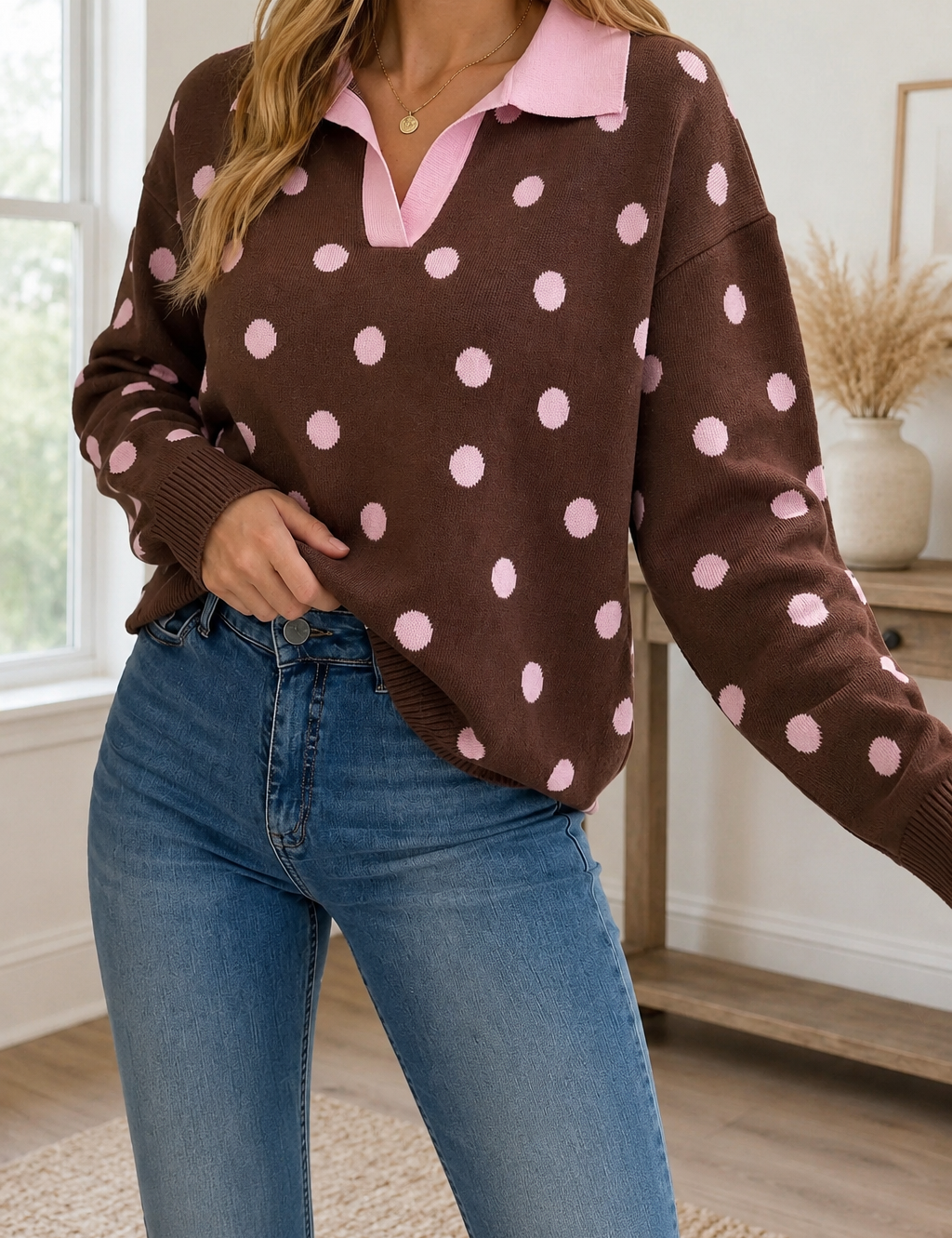 Brown_Pink_Polka_Dot_Sweater.png