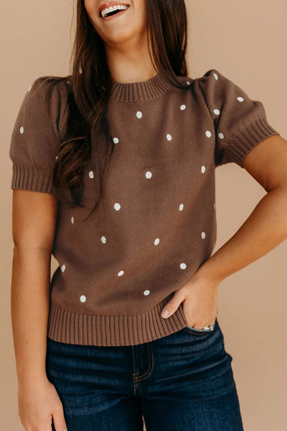 Polka Dot Bubble Sweater New RTS