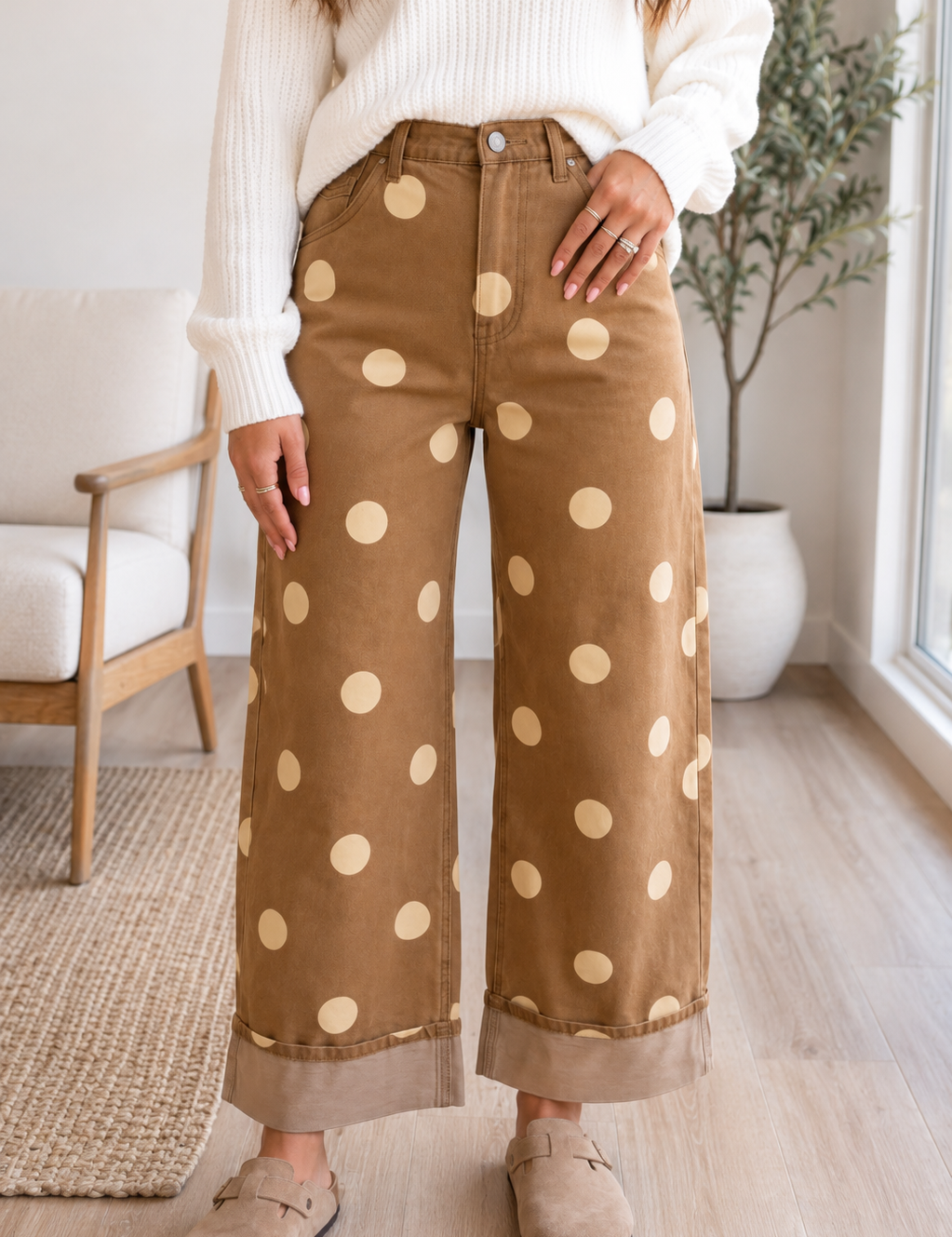 Brown_Polka_Dot_Casual_Jeans.png