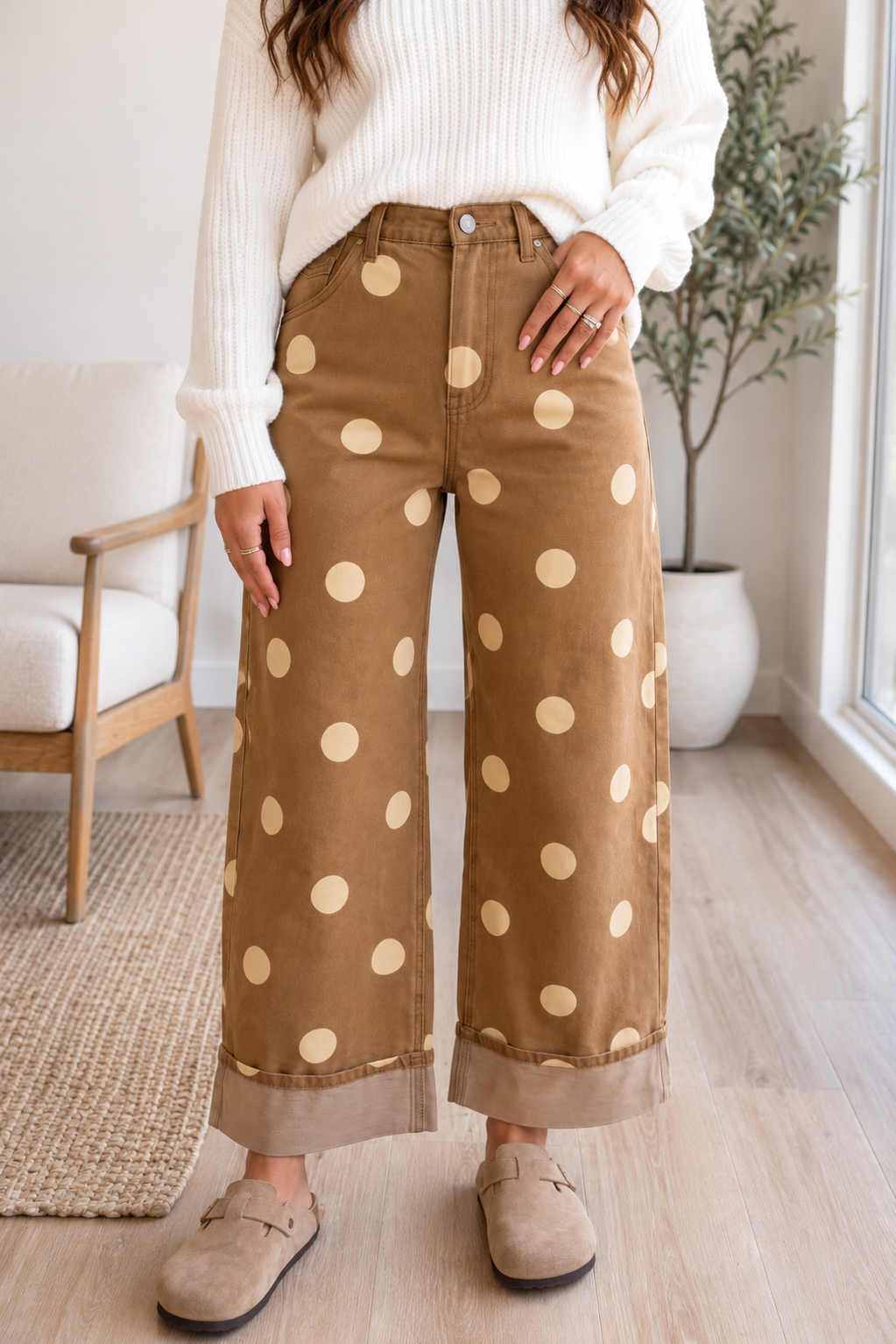 Brown_Polka_Dot_Casual_Jeans.png