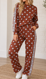 Brown Polka Dot Set
