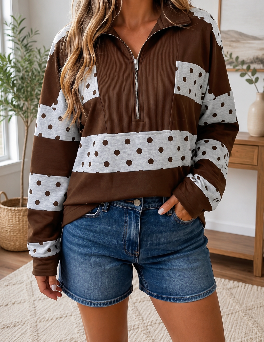Brown_Stripe_Polka_Dot_Top.png
